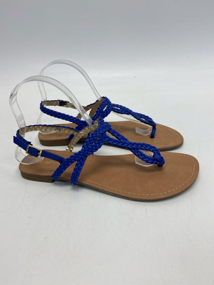 Merona  Size 8.5 Royal Blue Braided Sandals