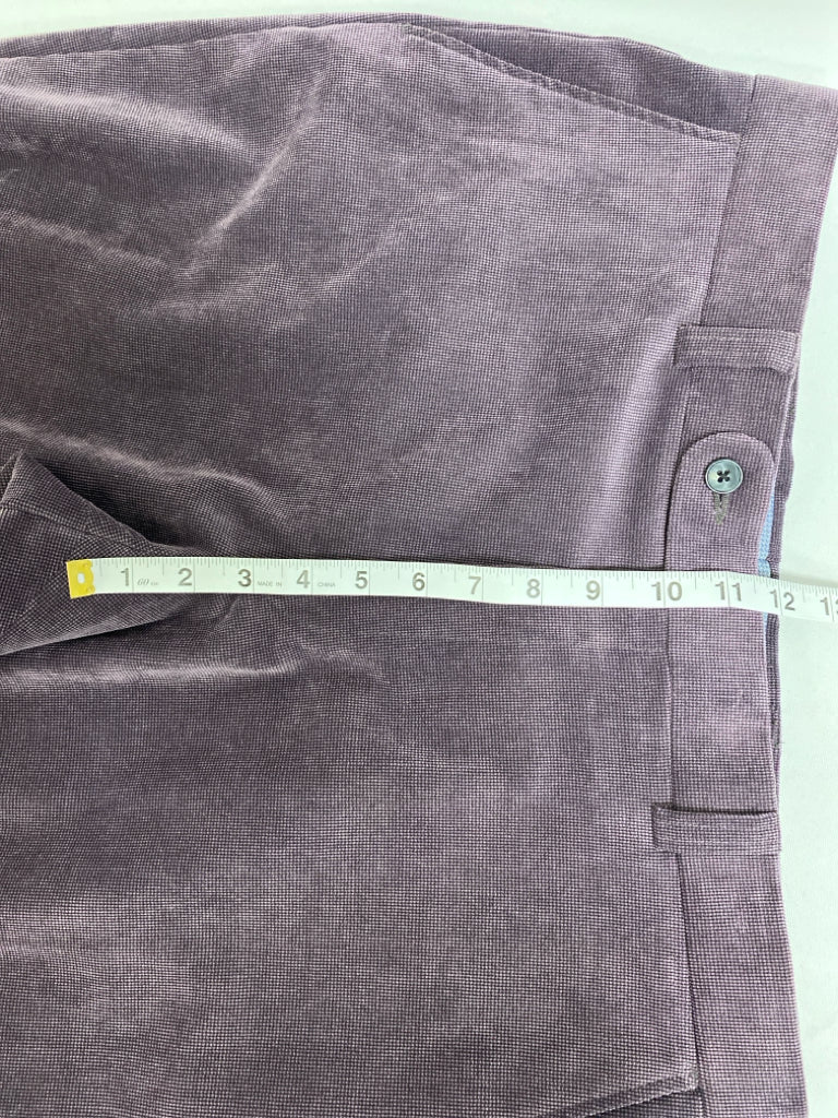 BALLIN Size 35 Purple Texture Velour Men&