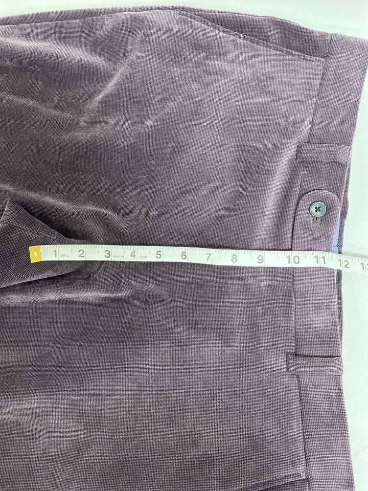 BALLIN Size 35 Purple Texture Velour Men&