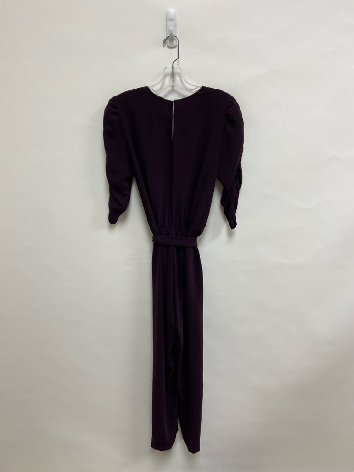 Size M Dark Purple Pleated Ladies Jumpsuit