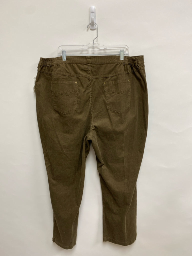 NWT Liz &amp; Me  SIZE  26W Brown Corduroy Plus Size Pants