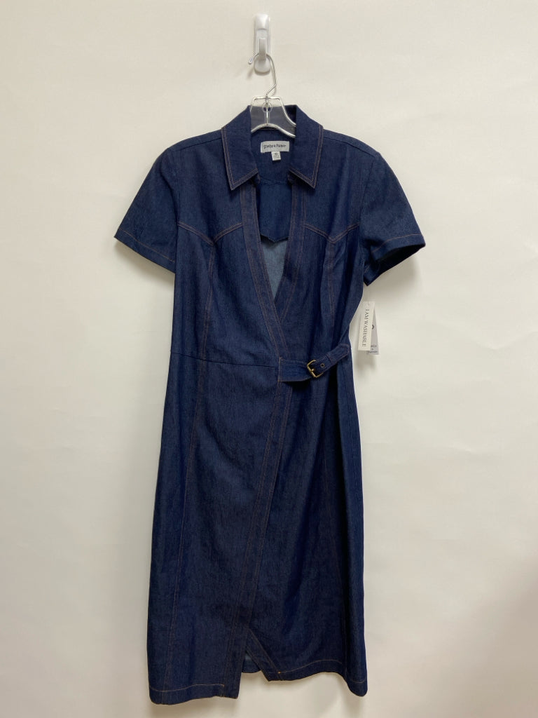 NWT Size 10 Dark Denim Wrap Ladies Dress
