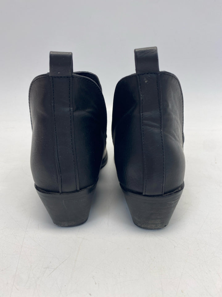 US Shoe Size 6.5 Black Perforated Boots