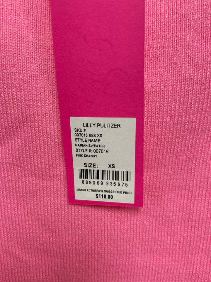 NWT LILLY PULITZER Size XS Pink Ladies Sweater