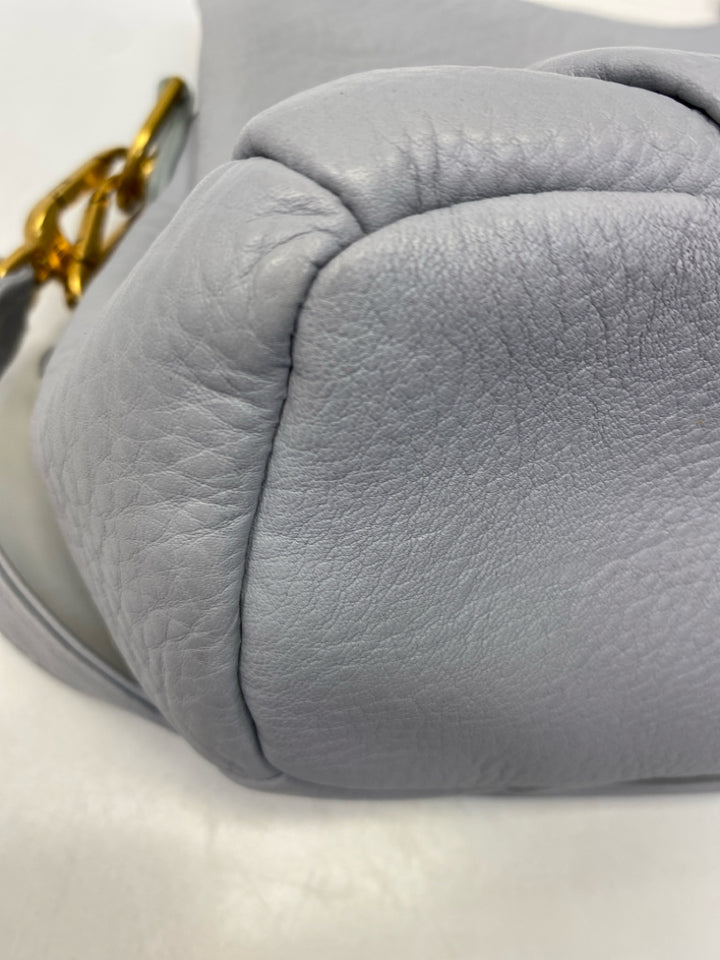 Hobo Gray Leather Handbag