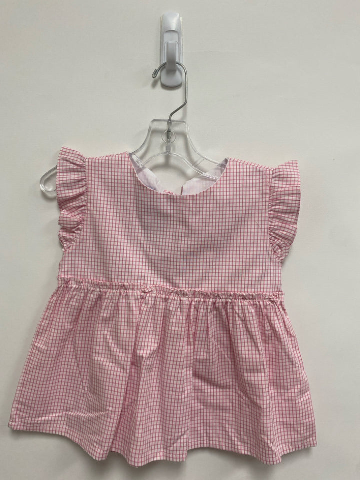 NWT Bella Bliss SIZE 6 Pink White Squares Girl&