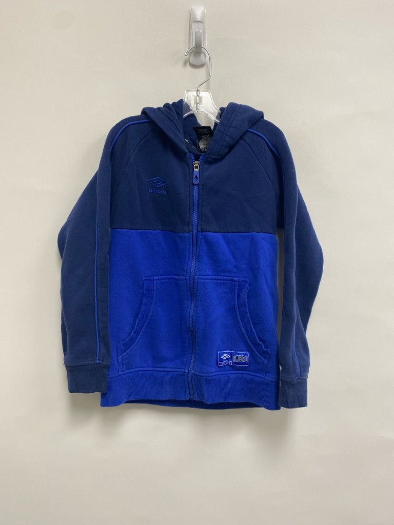Umbro SIZE 8/10 Navy Blue Zip Down Hooded Boy&