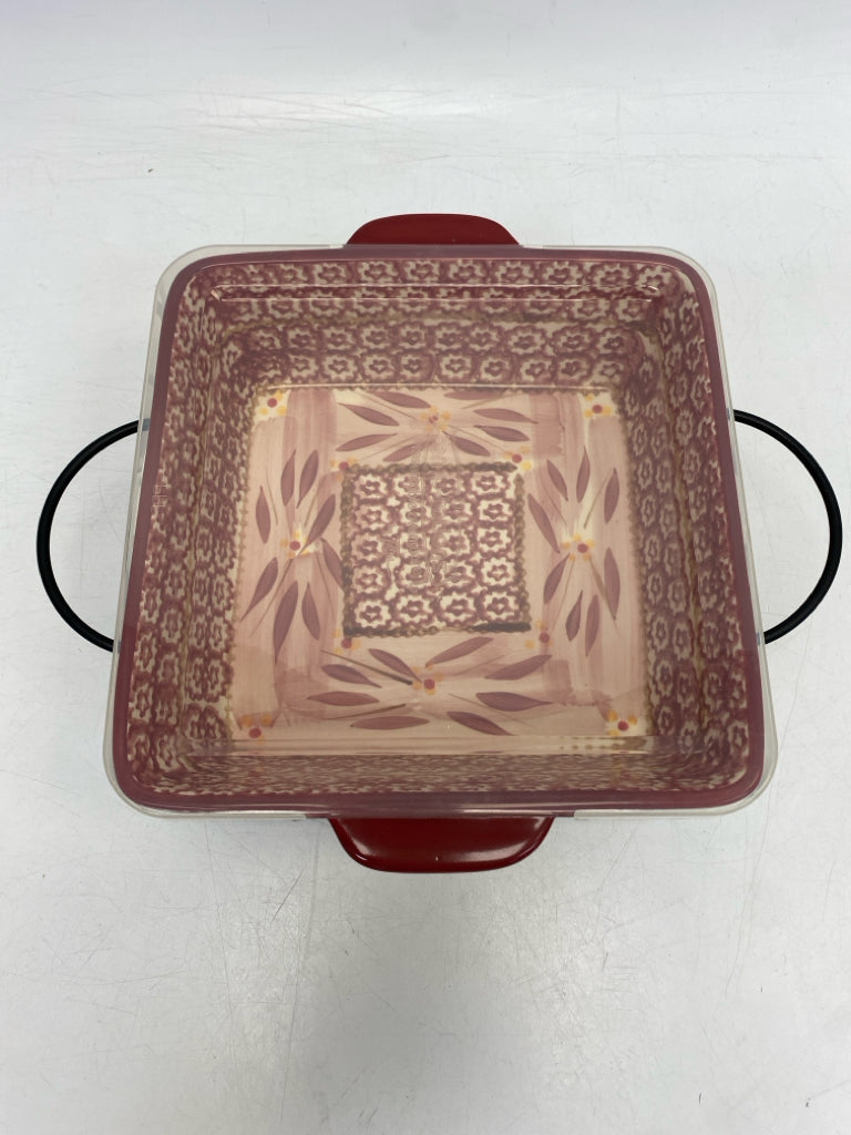 Temp-tations Red Cream Serving Piece
