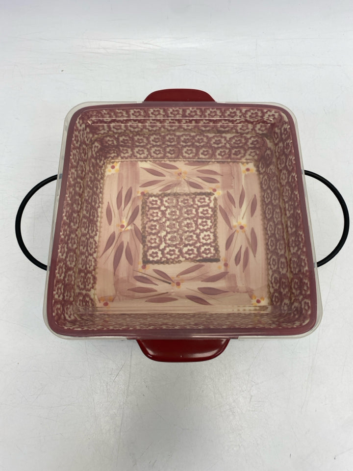 Temp-tations Red Cream Serving Piece