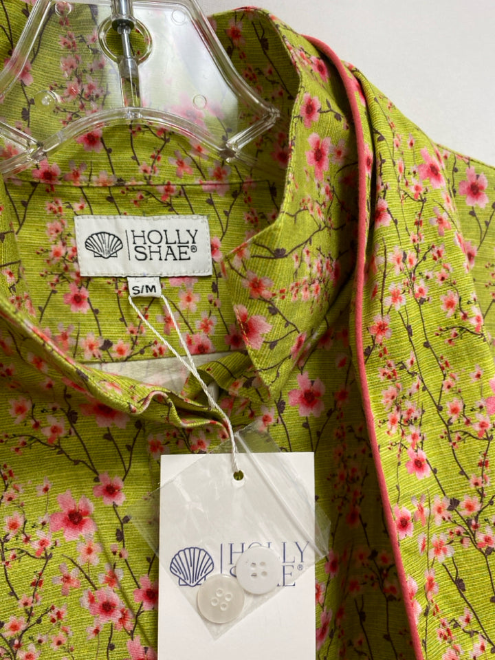 NWT Size S Green Pink/Brown Flowers Ladies Dress