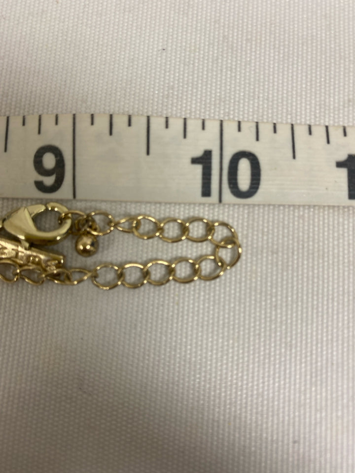 WHBM Gold Color Clear Star(s) Necklace