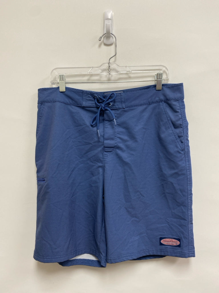 Vineyard Vines Size 33 Navy/Blue Stripes Men&