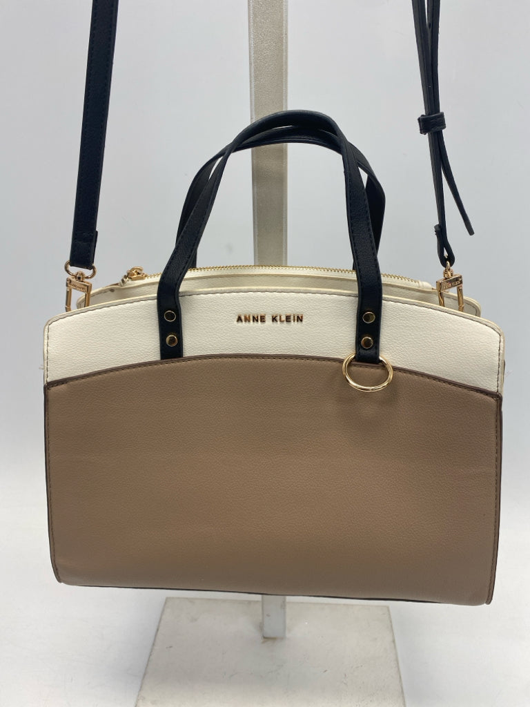 Anne Klein Tan Black/Cream Handbag