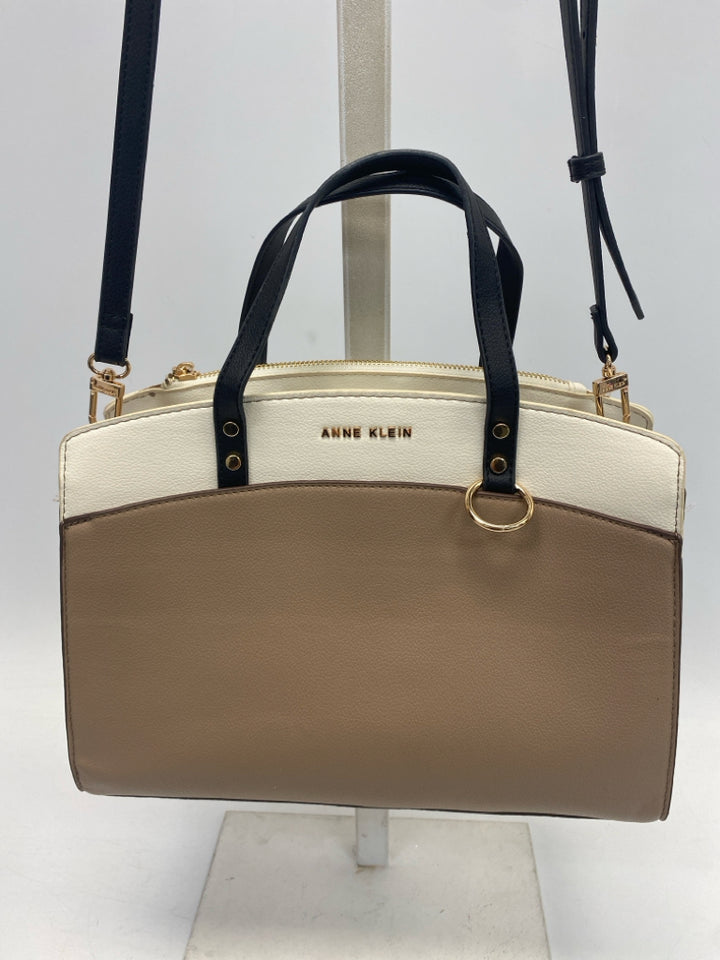 Anne Klein Tan Black/Cream Handbag