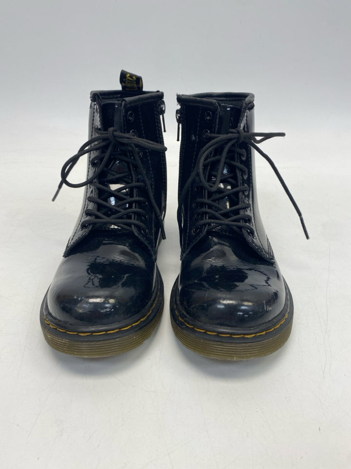 Doc Martens SIZE 2 Black Lace-Up Patent Girl&