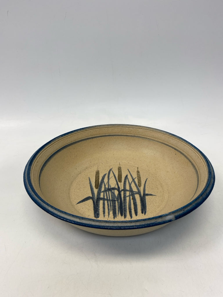 Tan Blue Pottery Bowl(s)