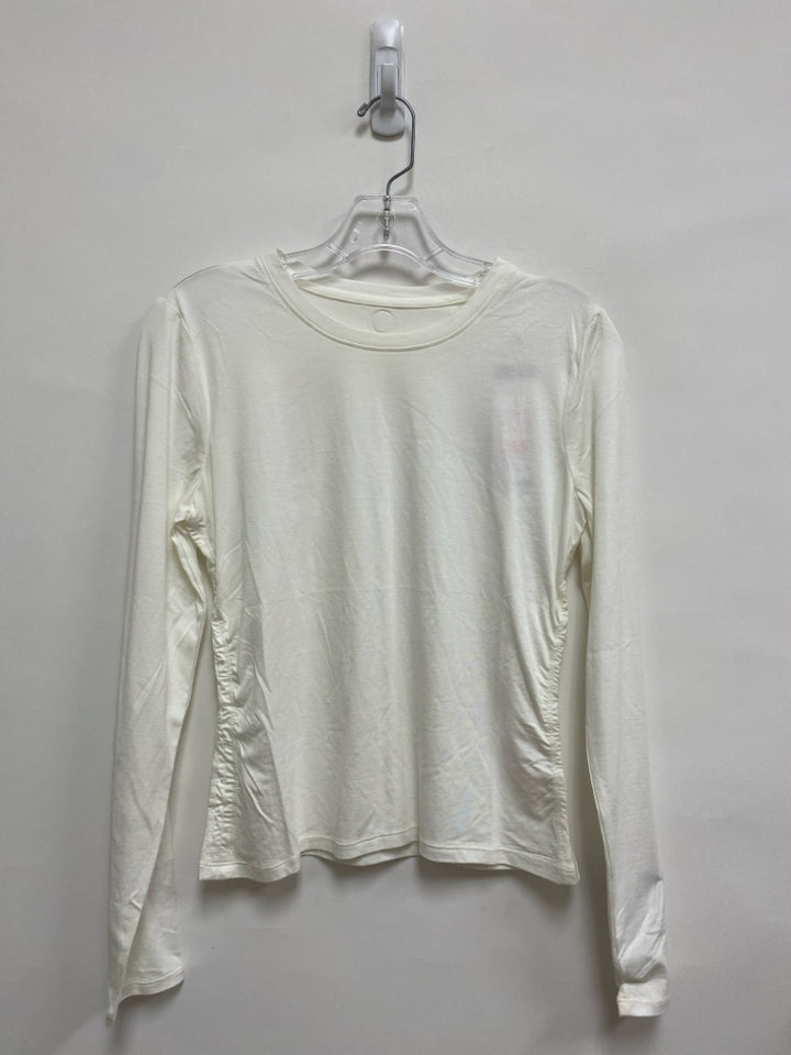 LILLY PULITZER Size S White Ruched Long Sleeve Ladies Top