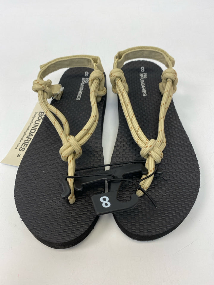 NWT No Boundaries  Size 8 Tan Sandals