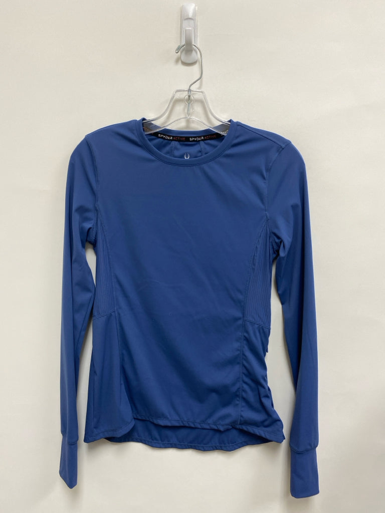 Spyder Size S Blue Long Sleeve Athletic Top