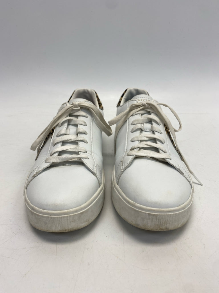 Skechers US Shoe Size 10 White Brown/Blk Lace-up Sneakers