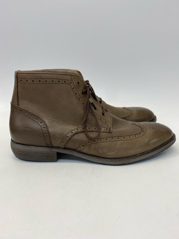 Andrew Marc Size 12 Olive Green Lace-Up Men&