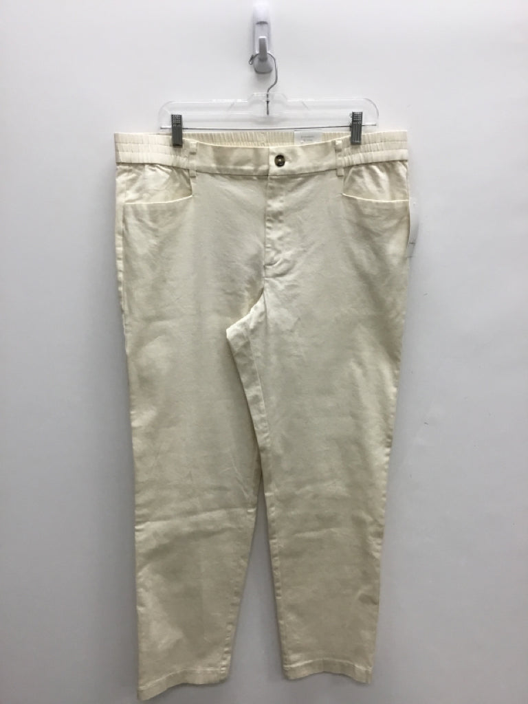 NWT wonderly  SIZE  16 Beige Plus Size Pants