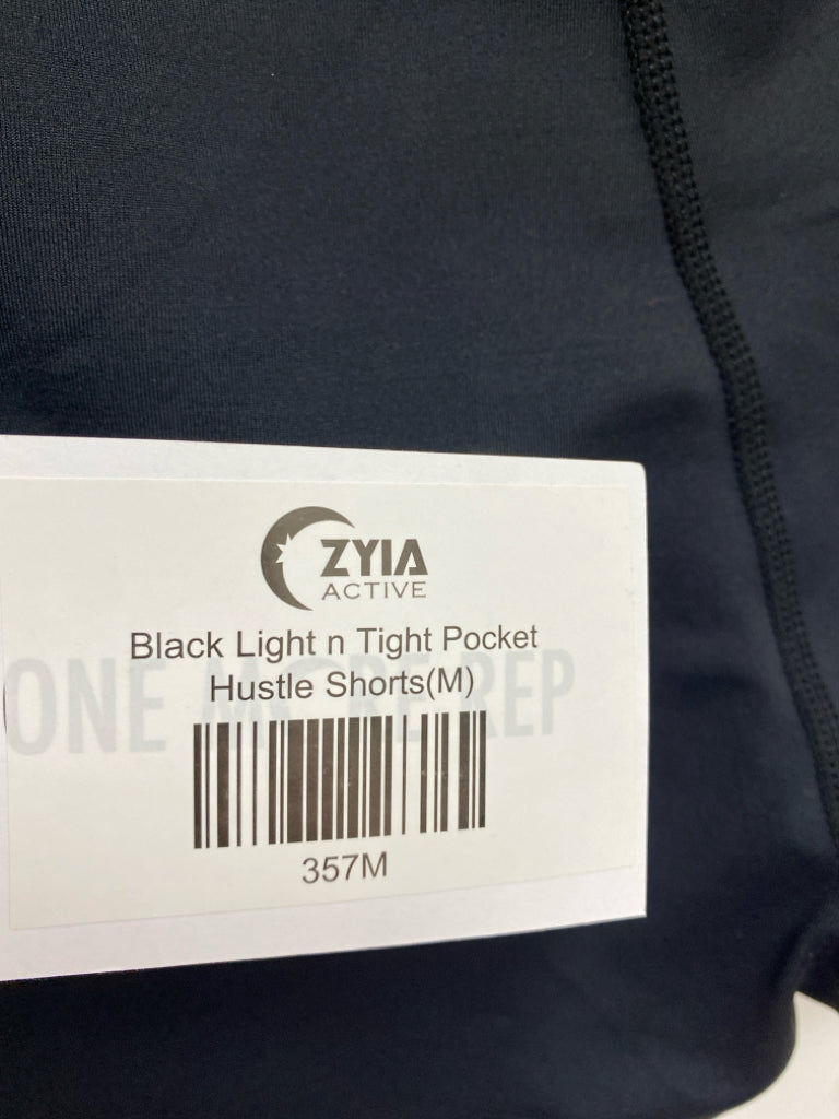 NWT ZYIA Size M Black Athletic Shorts
