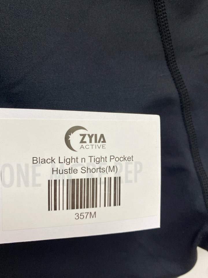 NWT ZYIA Size M Black Athletic Shorts