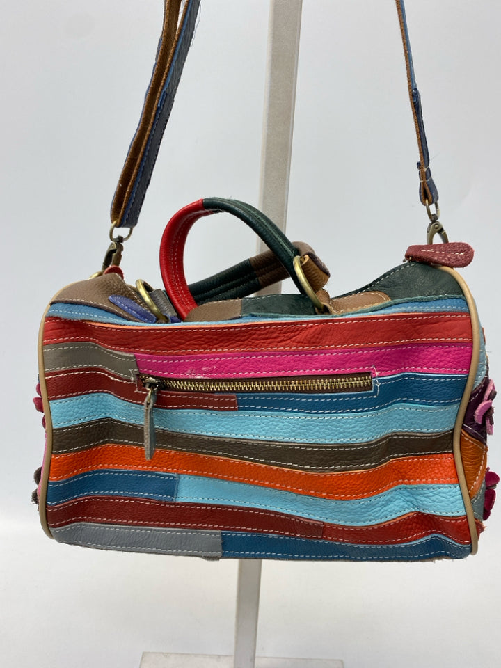 Heshe Multi-Color Flower(s) Handbag