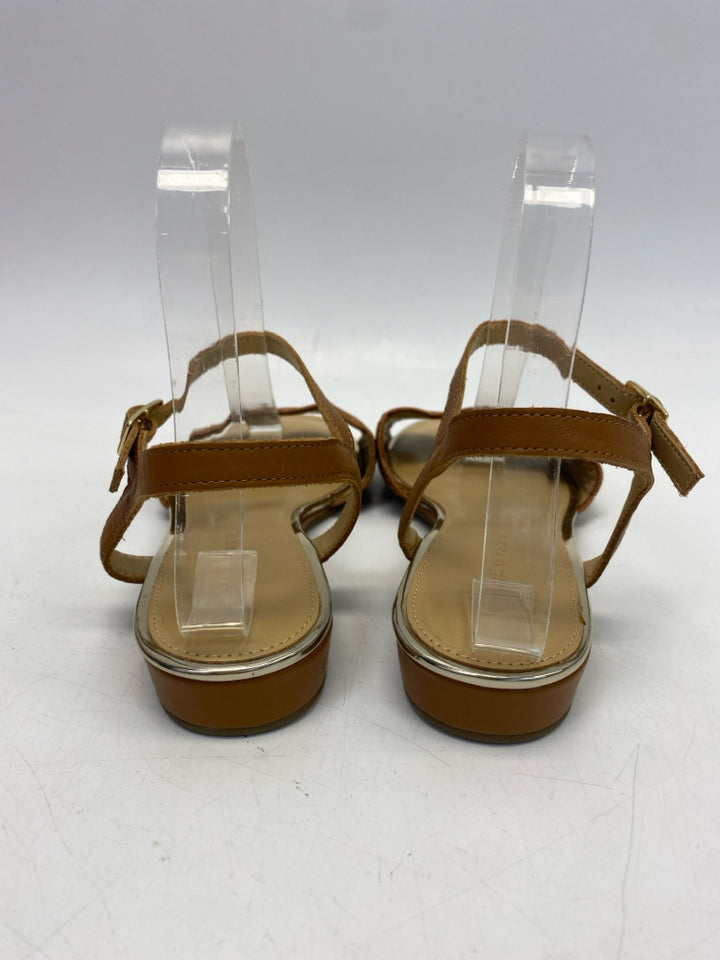Talbots  Size 8.5 Brown Eyelet Sandals