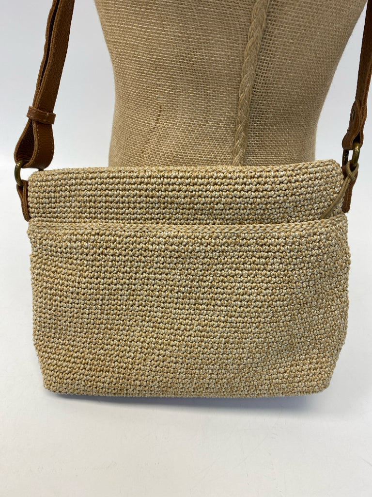 Sak Tan Woven Crossbody
