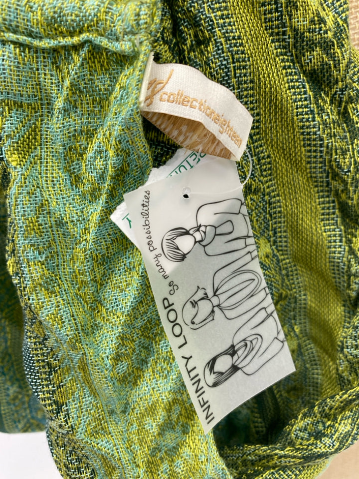 NWT Green Blue/Yellow Scarf