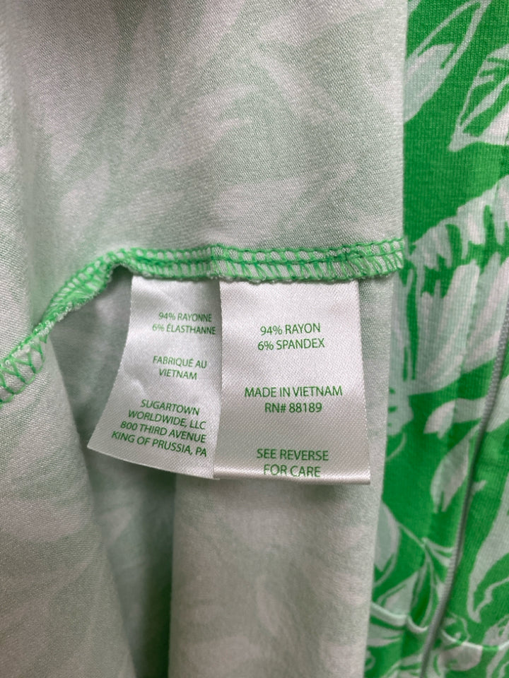 NWT LILLY PULITZER Size 6 Mint Green White Floral Maxi Ladies Dress