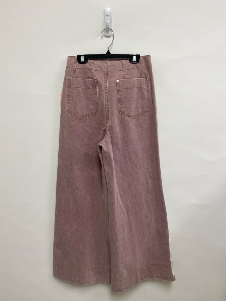 NWT Size S Mauve Cream/White Patchwork Lace Ladies Pants