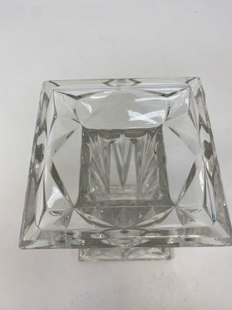 Clear Ribbed Glass Candleholder(s)