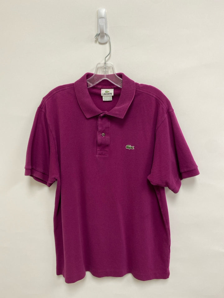 Lacoste Size M Purple Polo Men&