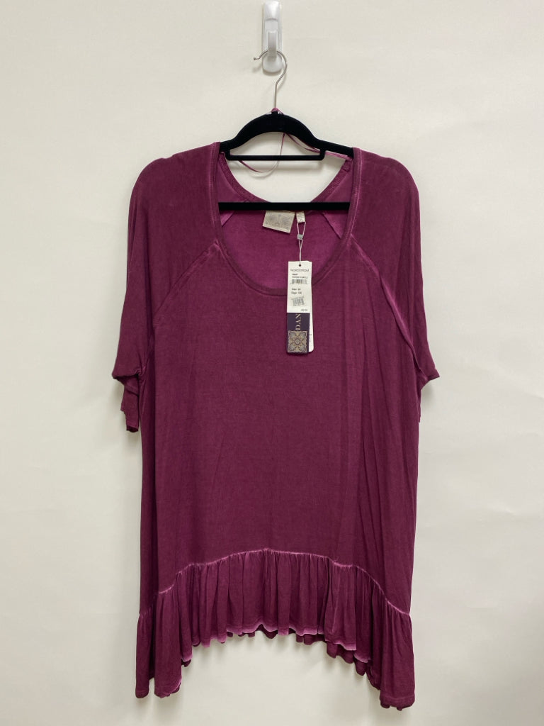 NWT  SIZE  2X Purple 3/4 Sleeve Plus Size Top