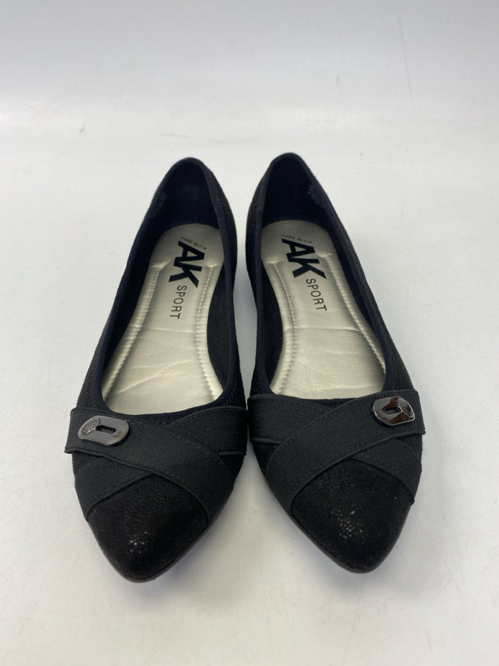 Anne Klein US Shoe Size 9 Black Shimmery Flats