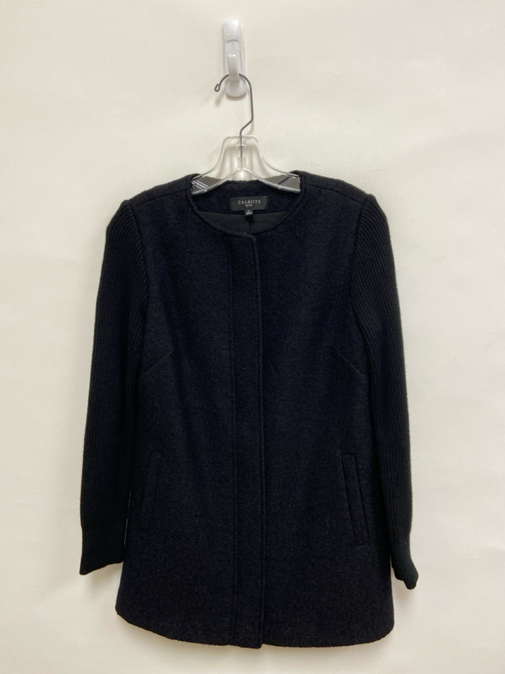 Talbots Size P Black Zip Down Petite Jacket