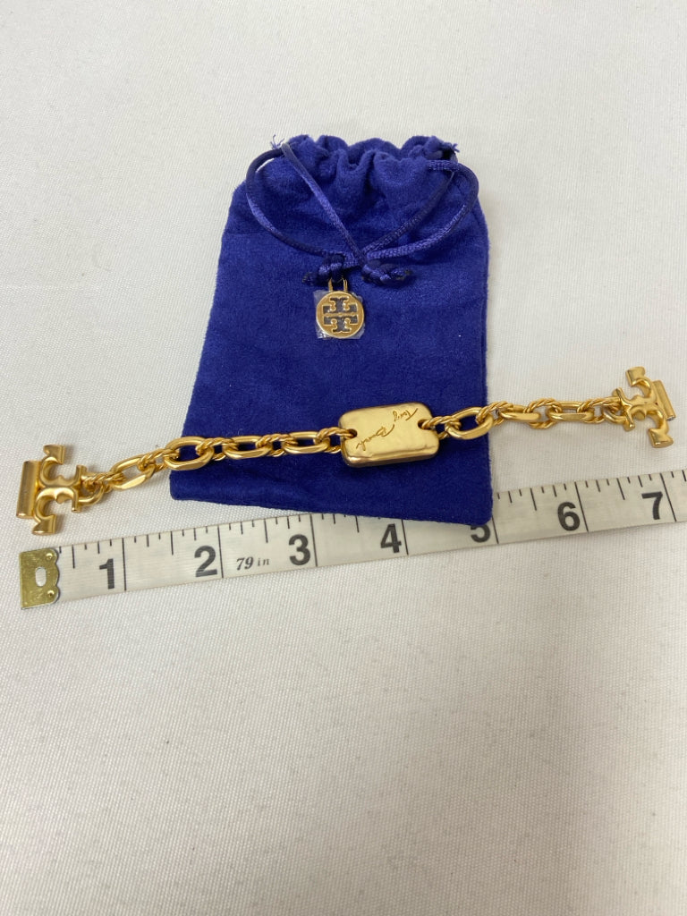 Tory Burch Gold Color Rectangle(s) Bracelet