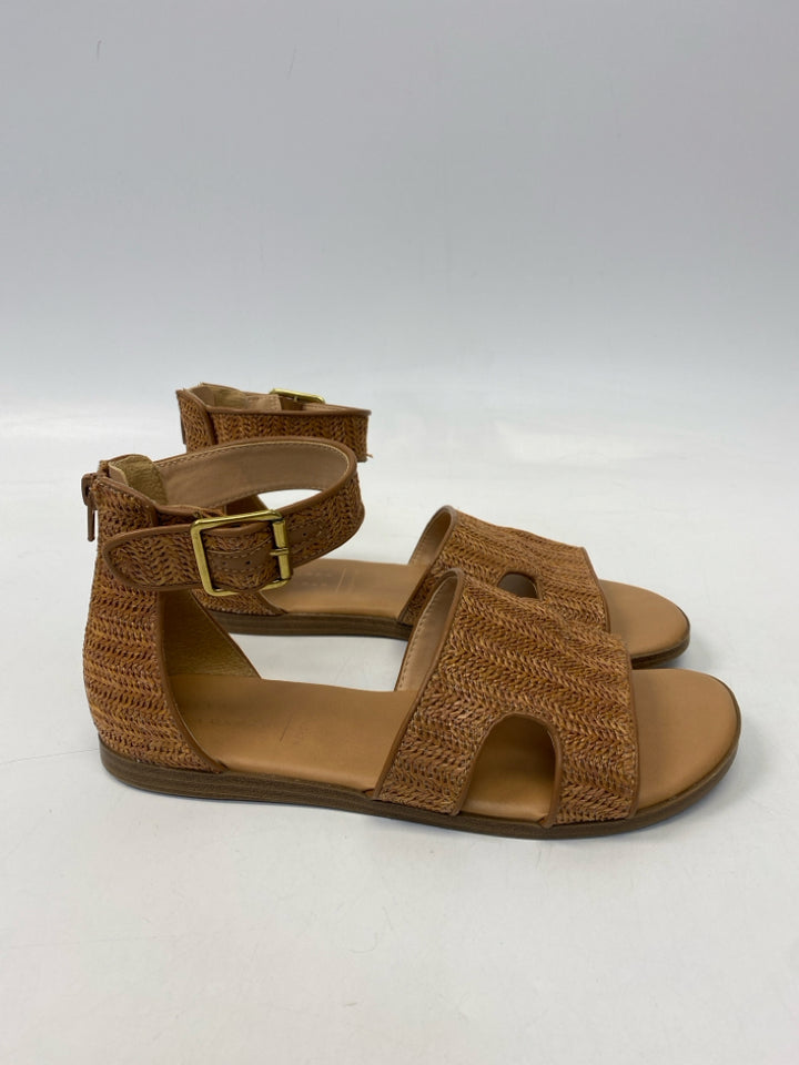 Lauren Conrad  Size 8.5 Brown Zipper Sandals