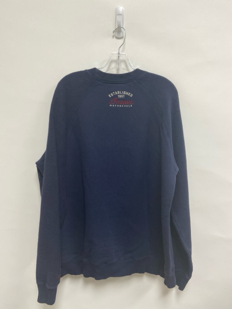 Size XL Navy Cream/Red Ladies Sweatshirt