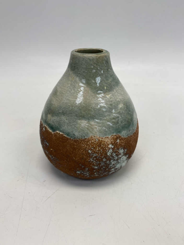 Copper Gray/White Vase