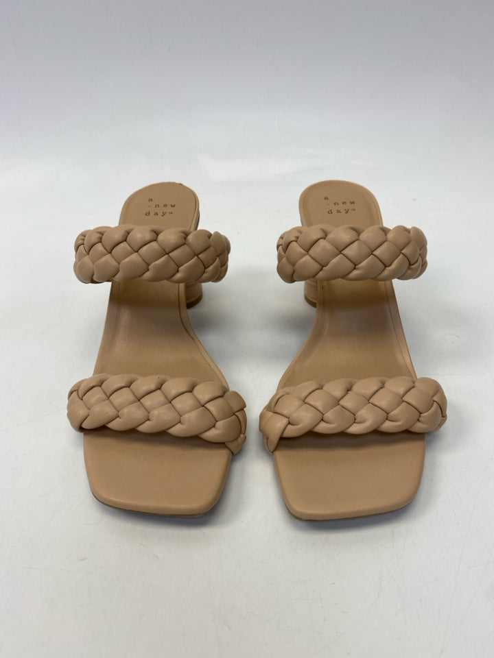 a new day  Size 8 Nude Braided Sandals