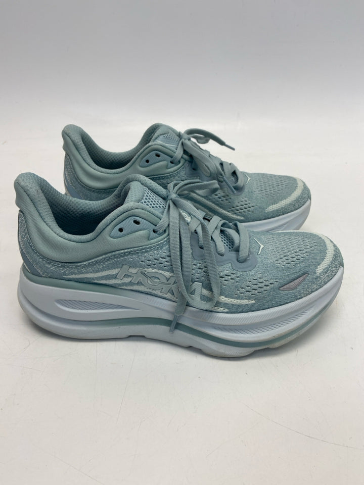 Hoka  Size 6.5 Mint Green Lace-up Sneakers