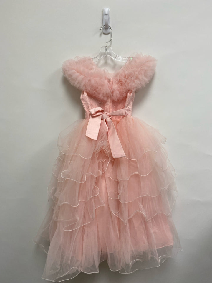 SIZE 4/5 Pink Pearl Ruffles Girl&