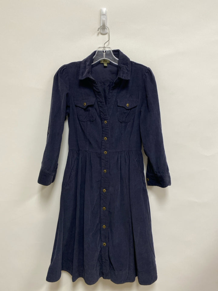 fei Size 4 Dark Navy Corduroy Ladies Dress