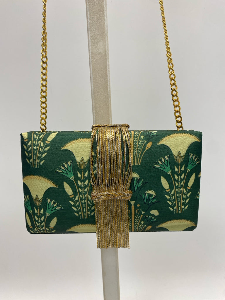 Simitri Green Floral Handbag