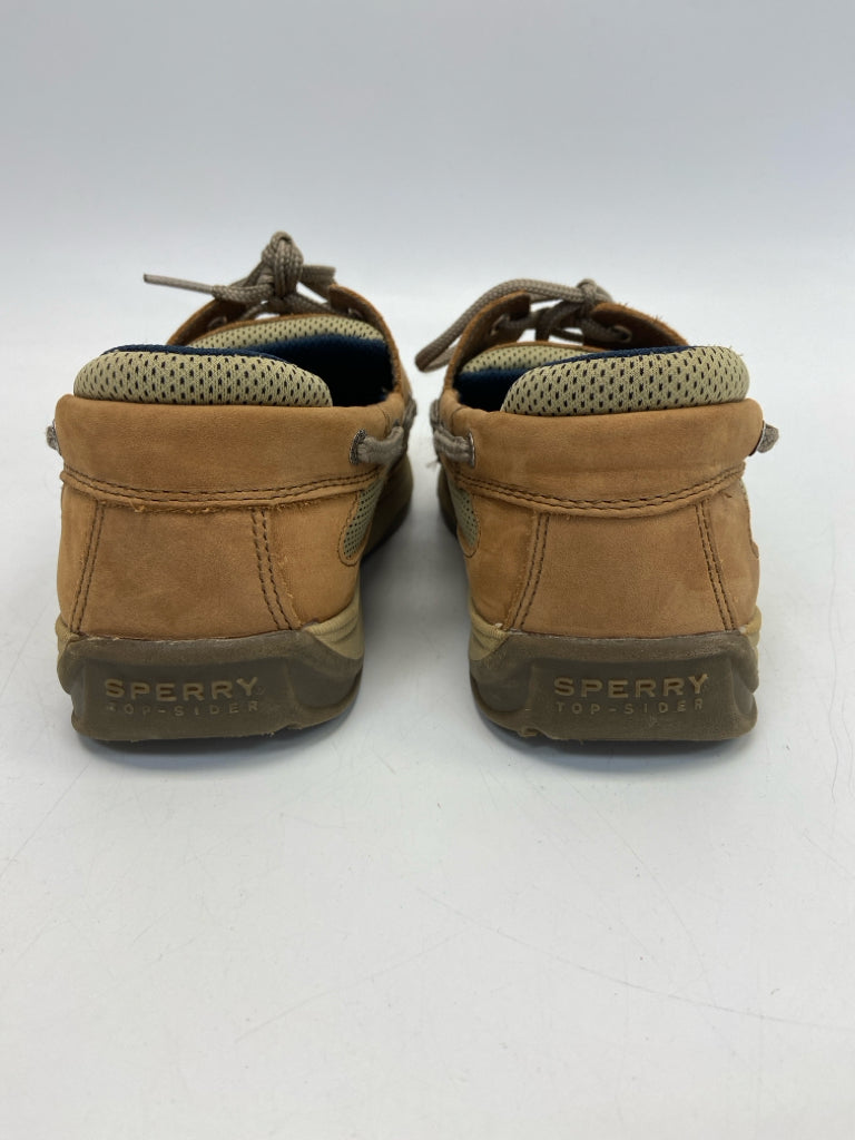 Sperry SIZE 6 Brown Tan Lace-Up Boy&