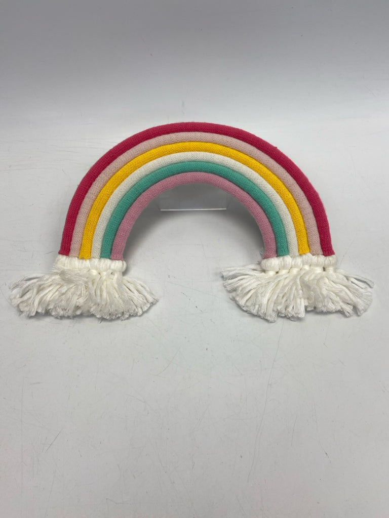 Multi-Color White Fringe Fabric Kids Wall Hanging